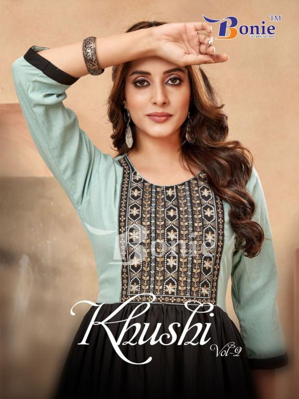 Bonie Khushi Vol 2 Fancy Anarkali Kurti Collection